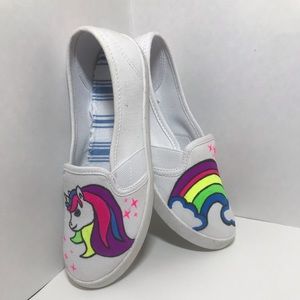 Custom Unicorn Hand Painted Shoes
